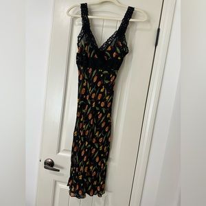 Vintage betsey Johnson sheer slip dress